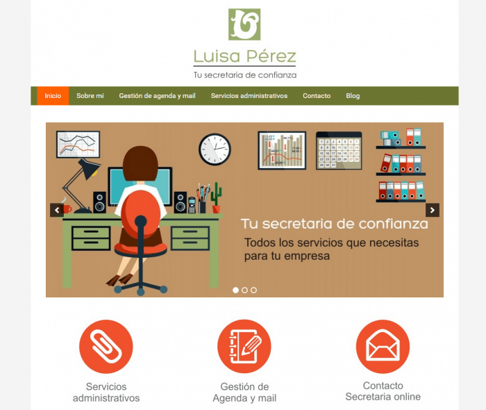 diseño web secretaria