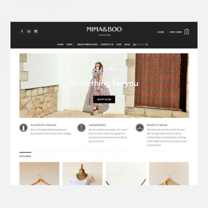 diseño tienda de ropa vintage