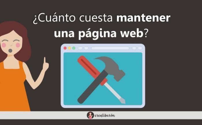 Cuánto cuesta mantener una página web