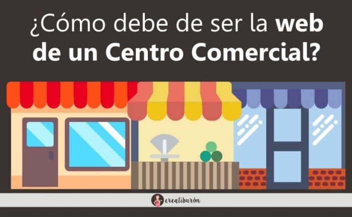 web de un centro comercial
